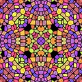 Kaleidoscopic multicolor abstract pattern