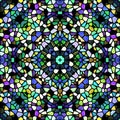 Kaleidoscopic multicolor pattern texture