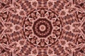 Kaleidoscopic pattern of a dyed cotton thread. Royalty Free Stock Photo