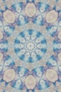 Kaleidoscopic pattern of a vegetal dye photography. Royalty Free Stock Photo