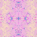Kaleidoscopic pattern of wavy rectangular stripes with trendy gradient. Modern background. 3d rendering illustration