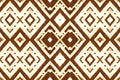 Kaleidoscopic Shapes Abstract. Brown Bohemian Texture. Blocks Pattern. Nutshell Geo Tile. Artistic Psychedelic Geo.