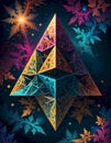 Kaleidoscopic Sierpinski Triangle Fractal Art