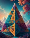 Kaleidoscopic Sierpinski Triangle Fractal Art