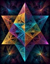 Kaleidoscopic Sierpinski Triangle Fractal Art