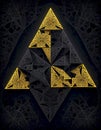 Kaleidoscopic Sierpinski Triangle Fractal Art