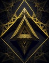 Kaleidoscopic Sierpinski Triangle Fractal Art