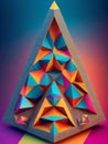 Kaleidoscopic Sierpinski Triangle Fractal Art