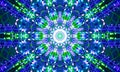 Kaleidoscopic star-shaped mandala Art Royalty Free Stock Photo