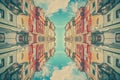 Kaleidoscopic symmetry with mirrored, colorful geometric patterns creating a psychedelic effect.