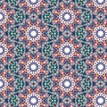 Kaleidoscopic tile seamless pattern