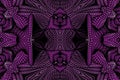 Kaleidoscopic vinous seamless pattern