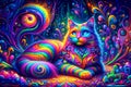 Kaleidoscopic Vision: The Psychedelic Cat of Dreams