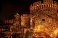 Kalemegdan fortress at night. Belgrade, Serbia Royalty Free Stock Photo