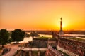 Kalemegdan Fortress and Victor Monument at Sunset, Belgrade