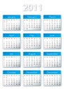 Kalendar 2011 Royalty Free Stock Photo