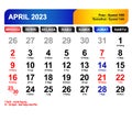 Kalender Bulan April 2023 lengkap dengan hari libur