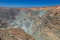 The Kalgoorlie Super Pit, one of the largest gold mines in the World. Gold was discovered in Kalggorlie in 1892 Royalty Free Stock Photo