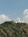 White Temple on Mountain with beautiful View