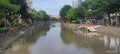 Kalimas River which divides the city of Surabaya