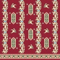 kalimantan batik abstract ornament pattern Royalty Free Stock Photo