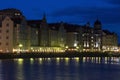 Kaliningrad architecture along Pregolya River Royalty Free Stock Photo