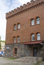 Kaliningrad, fragment of the facade of the ancient defensive barracks