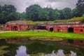 Abandoned fort ruins in Kaliningrad Royalty Free Stock Photo