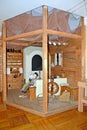 KALININGRAD REGION, RUSSIA. Exposition of the life of a fishing hut. Visit Center `Museum Complex of the National Park of Russia`