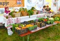 KALININGRAD REGION, RUSSIA. Trade in agricultural production at a fair