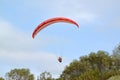 KALININGRAD REGION, RUSSIA. Flight on a paraplane over Curonian Spit