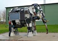 KALININGRAD REGION, RUSSIA. Art object `Elephant` from old household items on the territory of the Mu Mu Ka Garbage Museum. Sosnov