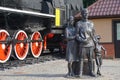 Kaliningrad region. Sovetsk former Tilsit. Monument to the First Migrants