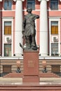 Kaliningrad, Russia - April 20, 2019: Monument to Peter the Great, Emperor Of Russia