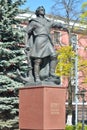 Kaliningrad, Russia - April 20, 2019: Monument to Peter the Great, Emperor Of Russia