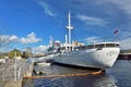 KALININGRAD, RUSSIA - 23 APRIL 2017: the research vessel Vityaz is still at the dock Museum of the World ocean