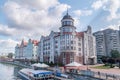 Rybnaya derevnia at Pregolya river in Kaliningrad Royalty Free Stock Photo