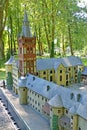 KALININGRAD, RUSSIA. Tower of the Royal Kenigsberg Castle in South Park. Miniature Park `History in Architecture