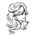 Brigitte Bardot portrait sketch illustration