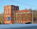 KALININGRAD, RUSSIA. Building of the Kaliningrad branch of St. Petersburg University of the Ministry of Internal Affairs former em