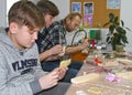 Children s master class on making wooden ship