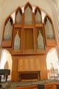 8/8/18 Kaliningrad, Russia. Large keyboard wind musical instrument organ