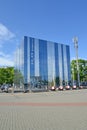 KALININGRAD, RUSSIA. Exhibition pavilion of the naval center `Cube of Water.` Museum of the World Ocean