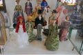 Exhibition of toys in folk costumes