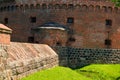 Kaliningrad, Russia - May 31, 2021: Fortification bastion tower Der Dohna turm. Now it's amber museum.