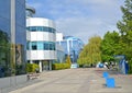 KALININGRAD, RUSSIA. A view of the main building of the World Ocean Museum and the Planet Ocean building under construction