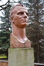 KALININGRAD, RUSSIA - NOVEMBER 08, 2020: Bust of Yuri Gagarin in the sculpture park