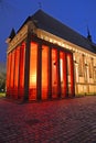 KALININGRAD, RUSSIA. Tomb of Immanuel Kant with decorative lighting