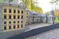 KALININGRAD, RUSSIA. A fragment of layout Royal Kenigsberg Castle in South Park. Miniature Park History in Architecture