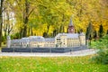 KALININGRAD, RUSSIA. General view of the layout Royal Kenigsberg Castle in South Park. Miniature Park History in Architecture